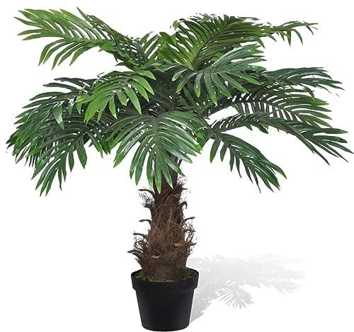 ShGaxin Naturgetreue Künstliche Cycus-Palme mit Topf 80 cm, Künstliche Pflanzen Deko, Kunstpflanzen Wie Echt, Künstliche Zimmerpflanzen, Pflanzen Deko, Artificial Pflanzen