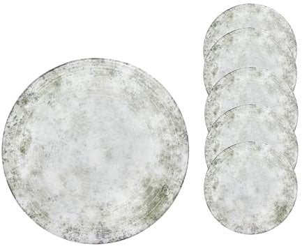 Van Well italienische Pizzateller groß ø 30,5cm weiß – Porzellan XL Teller für Pizza, Pasta & Salat – Mikrowellen geeignet, spülmaschinenfest, gut stapelbar (Korfu, 6 Teller)