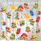 Blockieren Sie die Partyspirale, 56pcs Bausteine Party Hängende Wirbel Bausteine Hängende Dekoration für Bausteine Geburtstag Party