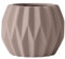 Pots de Plantes Pot de fleurs en terre cuite couleur moka, pot de fleurs rond à textures géométriques avec trous de drainage, for chambre, balcon, jardin, bureau (2 tailles) Pot de Fleur(Grand)