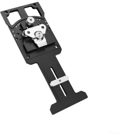 HEBEOT Track Saw Square Guide Rail Clamp Aluminum Alloy Guide Rail Square Adjustable Angle Track Saw Square for Accurate Miter Cuts