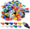 RJ 45 Cable Plug Protectors, 100 Pcs Ethernet Cable Connector Boots Cover Soft Plastic RJ45 Boots Network Wire LAN Strain Boots Plug Cover Strain Relief Boots for CAT5 CAT5E CAT6 CAT6E (Multicolor)