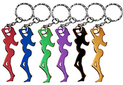 Klaisy 6PCS Zink Alloy Schlüsselbottter Flaschenöffner Geschenk Für Hochzeits Geburtstagsfeier Gunst Offener Bierflasche Leicht