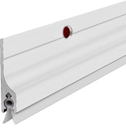 Metal Door Draft Stopper Bottom,Aluminium Mice Sweep Windscreen Dust Seal Stripping,Underdoor Draught Excluder Blocker,Seals Sweep Strip for Doors (White2,85 * 3.6CM)
