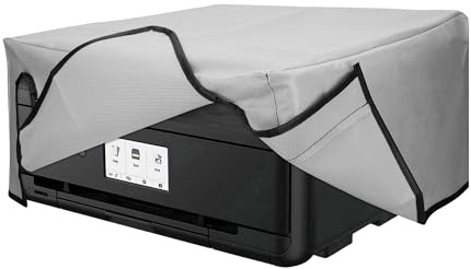 kwmobile Cover kompatibel mit Canon Pixma TS9550 / G6050 / TR7550 / TR8550 - Tasche Hülle Drucker - Staubschutzhülle Schutzhaube Schutzhülle - Hellgrau