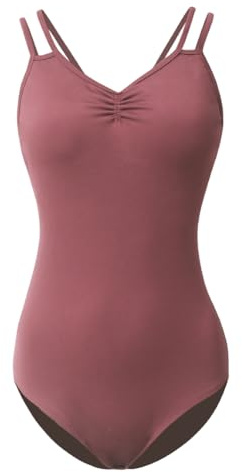 ROYAL SMEELA Spaghettiträger Ballett trikot mit bh damen Ärmellos ballerina body erwachsene balletttanztrikot Frauen nylon tanzbody tanzen trikots
