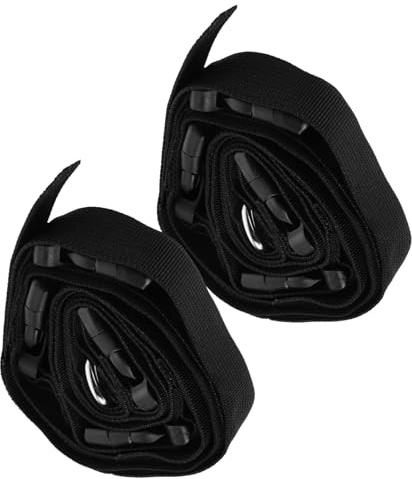 DIYEAH 2 pièces Support Mural de Rangement Suspendu Réglable pour Garage Sangle Murale Robuste avec Boucles pour Organiser Chaises de Camping Tapis de Yoga et Tentes Facile à Installer