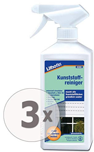 Lithofin Kunststoffreiniger 1,5 l - entfernt Klebstoffreste ölige & fettige hartnäckige Verschmutzungen/Verunreinigungen