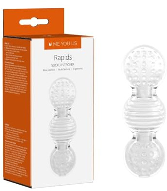 Me You Us - Rapids Sucker Stroker, Transparent, Male Masturbator Device, Intense Pleasure