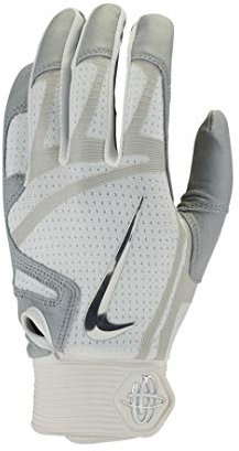 Nike Huarache Elite Echtleder Batting Gloves, Baseball Handschuhe - weiß Gr. 2XL