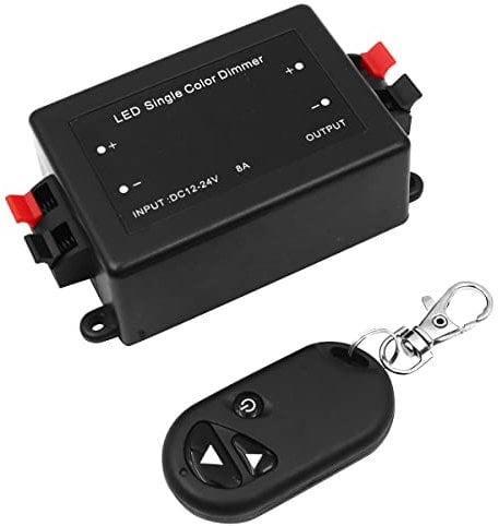 WANGCL Per Tutte Le lampade dimmerabili a LED con Spina e Presa 12 v 8a Max con Telecomando RF per Striscia LED a Colori Singolo Interruttore dimmer Wireless