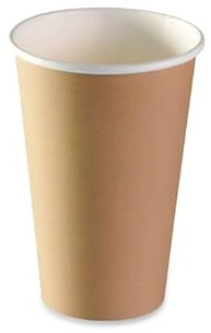 Générique 1000 Gobelets haut carton, coloris brun, pour boissons chaudes ou froides 30cl, gros conditionnement