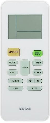 ALLIMITY Replace Remote Control fit for Media Air Conditioner AC A/C RN02A/B RN02A RN02B RN02Cq