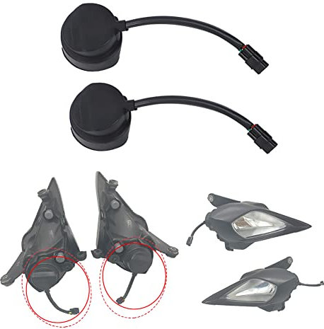 ATV-Scheinwerfer-Lichtfassungen, schwarz, kompatibel mit Yama-ha Raptor 250 350 700 YFZ450 RX Wolverine 450 (Color : 4Pcs)