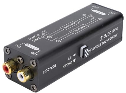 Geräuschisolator, Musikinterferenzreduzierer für Car-Audio, Heimkino und HiFi-Stereo, Geräuschunterdrückungseliminator, Plug-and-Play, Verbessertes Hörvergnügen