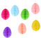 7 Stück Ostereier Deko, Aufhängen Ostereier Papier Wabenbälle, 10cm Faltbare Wabenball Aufhängen, Bunte Osterdekorationen Aufhängen, für Ostern Zuhause, Sträuße, Strauch Dekorationen Bastelset