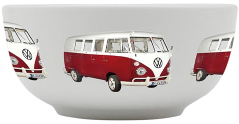 Müslischale VW Bulli rot 500ml | GEDA Labels | Porzellanschale | Müslsichale | Volkswagen | T1