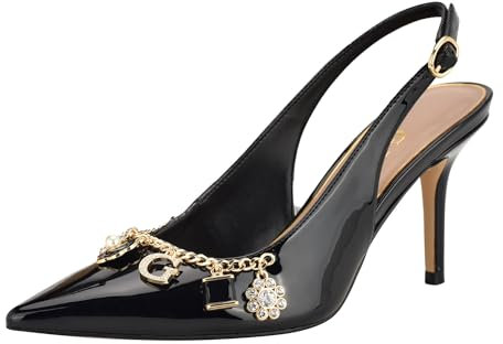 Guess Naska, Scarpe décolleté Donna, Vernice Nera 001, 39.5 EU