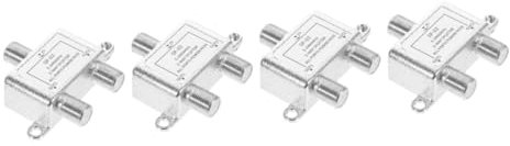 KOMBIUDA 4 Stück Koaxial Splitter für Tv Kompatibel mit Catv System Langlebig Installieren
