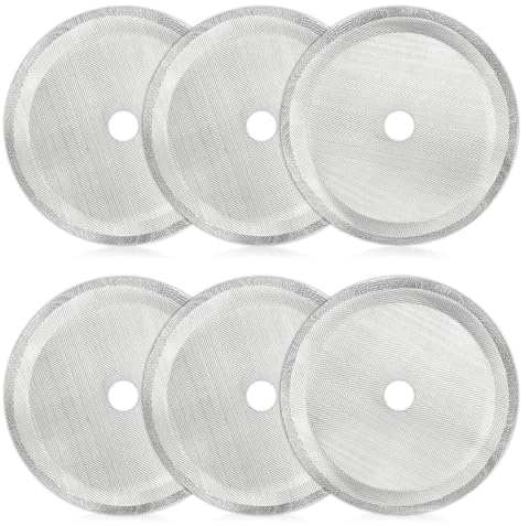 Cafetiere Filter Mesh, 4 Inch Stainless Steel Cafetiere Filters Mesh Replacement Screens Reusable Coffee Filters for 34OZ / 1000ml