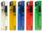 NASS Elektronische Slim Edition Feuerzeuge, Elektrofeuerzeug, transparent, wiederaufladbar, 50er Display