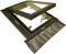 Lucernario per Tetto Finestra Mansarda Skylight Legno Alluminio a Vasistas - Doppio Vetro - Isolamento - Permette anche Fisicamente di uscire dal Lucernario - Dimensioni Misure cm 74X80