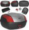 Top Case Motorrad mit Rückenlehne Top Box Koffer Motorrad Scooter Quad