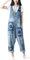 Youlee Donna Pantaloni larghi Denim Salopette tutine Pantaloni Style 22