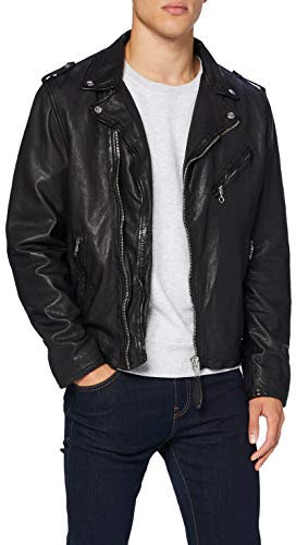 Schott nyc Lc1140wx Giacca di Pelle, Nero, Large Uomo