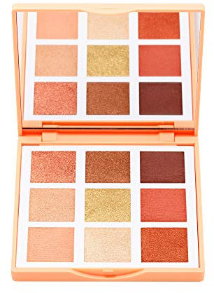 3INA MAKEUP - The Eyeshadow Palette Sunset - Multicolor - Lidschattenpalette 9 - Langanhaltende Farbtöne - Hochpigmentierte - Schwarz Hautfarbe - Matte Mettalic - Spiegelnd - Vegan - Cruelty Free