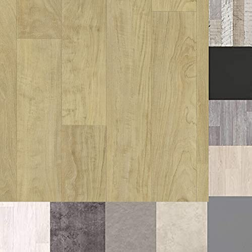 MadeInNature Revêtement de Sol PVC/Tapis d’intérieur/Sol Vinyle antidérapant/Petites et Grandes Dimensions. (noma Blond, 2 x 6m)