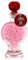 VODKA GIFT | PINK VODKA WITH 22 CARAT GOLD FLAKES IN HEART BOTTLE | 200ml | 18%