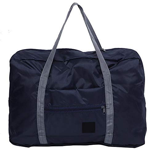 Bolsa de Viaje de Gran Capacidad Bolsa de Equipaje de Viaje Ligera Bolsa de Lona Plegable Impermeable para Almacenamiento doméstico Almacenamiento de Equipaje de Viaje (Rosa y Azul Marino)(Verde)