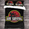 NICHIYOBI ARK: Survival Evolved Bettbezug Bettwäsche Set - Bettbezug und Kissenbezug,Mikrofaser,3D Digital Print dreiteiliger Bettwäsche (25,Single 135x200cm+80 * 80cm)