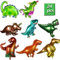 24PCS Dino Luftballon,Folienballon Dinosaurier,Luftballons Dinosaurier,Helium Ballons Dino,Dino Geburtstag Deko,Dino Deko Kindergeburtstag,Dinosaurier Aufblasen für Dinosaurier Party Dekoration Kinder