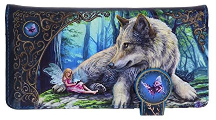 Nemesis Now Lisa Parker Fairy Stories Geldbörse mit Prägung, 18,5 cm, PU, Mehrfarbig, Lisa Parker Merchandise, 3D-Effekt, große Fächer für Bargeld und Karten
