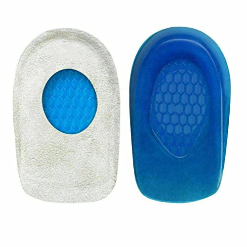 ebuyerfix Heel Support Pads Orthotic Cushion Gel Cup for Sensitive Heels, Heel Spurs, Plantar Fasciitis, or Ankle Pain