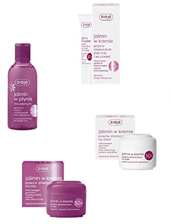 Auto-schmuck ® Ziaja Kosmetik Sets, Gesichtscreme, Tagescreme, Nachtcreme, Augencreme, Gesichtswaschgel, Handcreme, Körperbutter, Körpermilch, Körperbalsam, (Jasmin Gesicht Set)