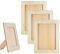 aghoer 4 Stück Hölzerner Bilderrahmen, DIY Holzbilderrahmen, DIY Malprojekte, Rechteckige Bastelrahmen Set, für Tischdisplay Und Basteln DIY