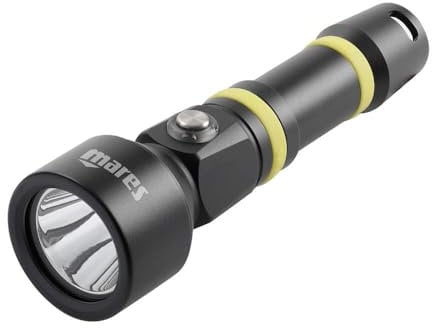 Mares EOS PRO Taschenlampe 1300 Lumen 150 Meter Tiefe Aluminium 8 Grad Superfokus