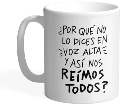 Pedrita Parker Taza desayuno para Profesores - Así nos reímos todos - Taza café divertida