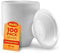Shefa 100 White 12 oz Bowls - Reusable & Washable Reusable Plate, Heavy Duty Dinnerware, Microwave-Safe Crockery - Ideal for Birthday, Parties, Camping, Catering