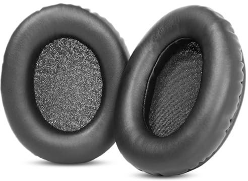 TaiZiChangQin Ersatz-Ohrpolster, kompatibel mit Sony MDR-ZX770BN ZX780DC MDR-ZX770BT WH-CH700N WH-CH710N Kopfhörerkissen, Schaumstoff, Proteinleder, Schwarz
