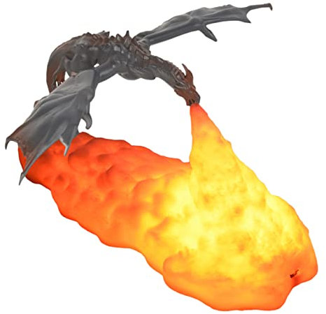 Holibanna Dragon Led Nachttischlampe Dekorative Atemlicht Mit Wiederaufladung Für Schlafzimmer Und Partys Kreative Tischleuchte Für Erwachsene