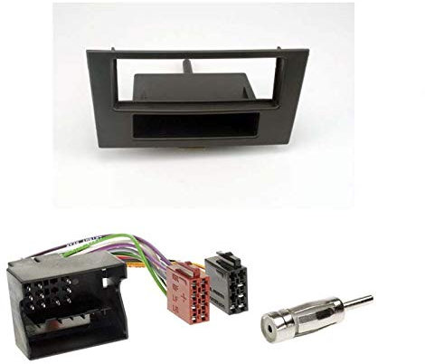 Set: 1-DIN Autoradio Radio Blende+Fach anthrazit für Ford Mondeo B4Y B5Y BWY ab2003