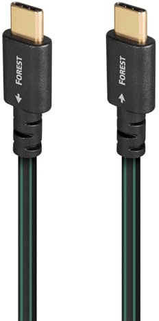 Câble Audioquest USB C USB C Forest 1.5 m Vert et Noir