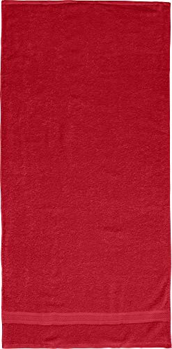 REDBEST Duschtuch Chicago rot Größe 70x140 cm - saugstark, strapazierfähig, ideal für Reisen, Sport (weitere Farben)