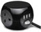 3 Way + 3 USB Cube Extension Socket 13a 1.4m Long Lead Cable With Plug Black