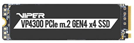 Patriot Viper VP4300, Unità SSD M.2 NVMe PCI-E x4 Gen4 da 1TB, Velocità Lettura e Scrittura Sequenziale Fino a 7400 MB/s e 5500 MB/s