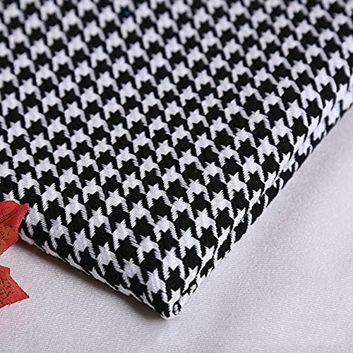 Klassischer Hahnentritt-Polyester-Baumwoll-Quiltstoff, Leinenstoff, Bastelstoff für Schneiderarbeiten, Taschen, weicher Sofakissenbezug, Gartentischdekoration